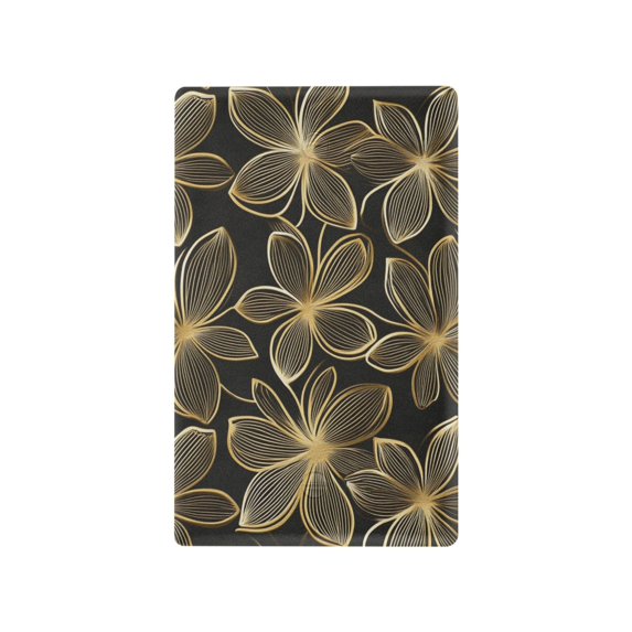 Yayeee Blank Wall Plate Cover 1-Gang 4.5"x2.7" Home Unused Decorative Outlet, Golden Elegance