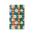 thumbnail image 1 of Yayeee Blank Wall Plate Cover 1-Gang 4.5"x2.7" Home Unused Decorative Outlet, Green Checkered Daisy, 1 of 7