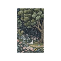 Yayeee Blank Wall Plate Cover 1-Gang 4.5"x2.7" Home Unused Decorative Outlet, Green Forest Scene