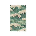 thumbnail image 1 of Yayeee Blank Wall Plate Cover 1-Gang 4.5"x2.7" Home Unused Decorative Outlet, Green Wave Pattern, 1 of 7