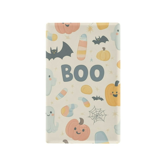 Yayeee Blank Wall Plate Cover 1-Gang 4.5"x2.7" Home Unused Decorative Outlet, Halloween Cute Pumpkins