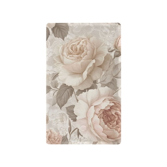 Yayeee Blank Wall Plate Cover 1-Gang 4.5"x2.7" Home Unused Decorative Outlet, Lace and Floral
