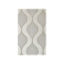 Yayeee Blank Wall Plate Cover 1-Gang 4.5"x2.7" Home Unused Decorative Outlet, Light Gray Pattern