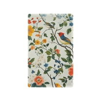 Yayeee Blank Wall Plate Cover 1-Gang 4.5"x2.7" Home Unused Decorative Outlet, Light Green Floral Pattern