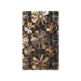 thumbnail image 1 of Yayeee Blank Wall Plate Cover 1-Gang 4.5"x2.7" Home Unused Decorative Outlet, Metallic Flower, 1 of 7