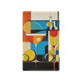 thumbnail image 1 of Yayeee Blank Wall Plate Cover 1-Gang 4.5"x2.7" Home Unused Decorative Outlet, Modern Cocktails, 1 of 7