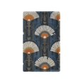 thumbnail image 1 of Yayeee Blank Wall Plate Cover 1-Gang 4.5"x2.7" Home Unused Decorative Outlet, Orange Elegant Geometric, 1 of 7