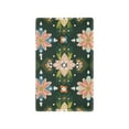 thumbnail image 1 of Yayeee Blank Wall Plate Cover 1-Gang 4.5"x2.7" Home Unused Decorative Outlet, Pink Geometric Flowers, 1 of 7