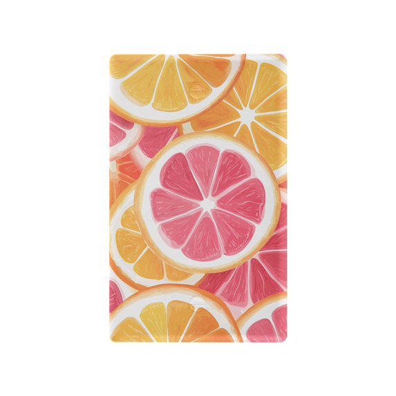 Yayeee Blank Wall Plate Cover 1-Gang 4.5"x2.7" Home Unused Decorative Outlet, Pink Grapefruit Slices