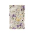 thumbnail image 1 of Yayeee Blank Wall Plate Cover 1-Gang 4.5"x2.7" Home Unused Decorative Outlet, Purple Floral Rabbit, 1 of 7