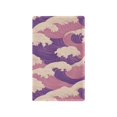 thumbnail image 1 of Yayeee Blank Wall Plate Cover 1-Gang 4.5"x2.7" Home Unused Decorative Outlet, Purple Wave Pattern, 1 of 7