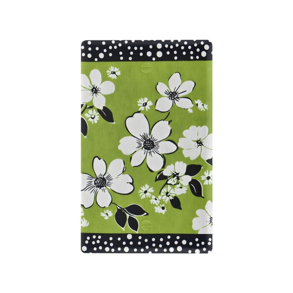 Yayeee Blank Wall Plate Cover 1-Gang 4.5"x2.7" Home Unused Decorative Outlet, Retro Floral