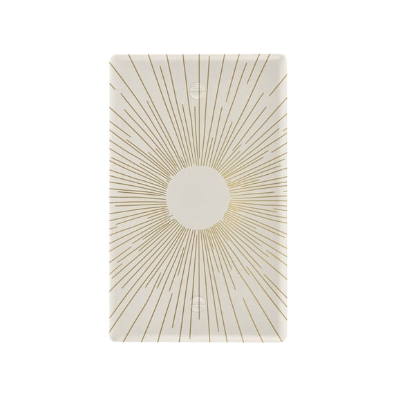 Yayeee Blank Wall Plate Cover 1-Gang 4.5"x2.7" Home Unused Decorative Outlet, Sunshine