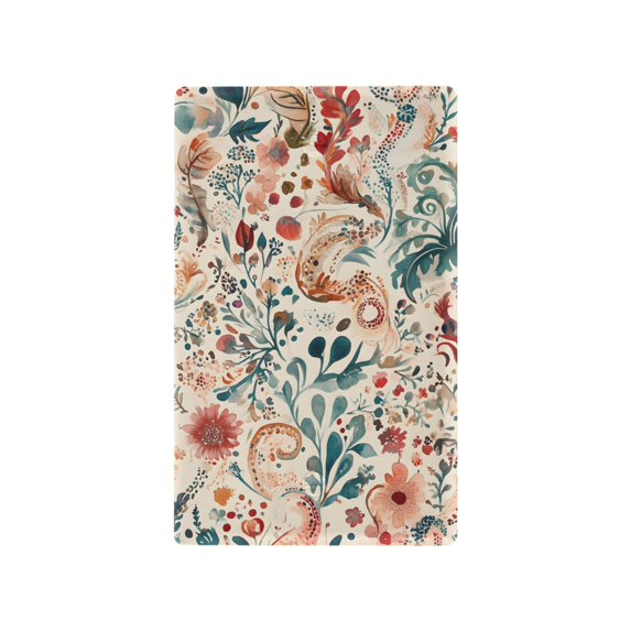 Yayeee Blank Wall Plate Cover 1-Gang 4.5"x2.7" Home Unused Decorative Outlet, Watercolor Leaves