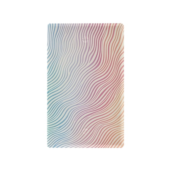 Yayeee Blank Wall Plate Cover 1-Gang 4.5"x2.7" Home Unused Decorative Outlet, Wavy Striped