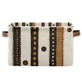 thumbnail image 1 of Yayeee Canvas Storage Basket with Handles for Shelves Fabric Bins Closet Organizer, Beige Abstract Dots, 1 of 8