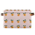 thumbnail image 1 of Yayeee Canvas Storage Basket with Handles for Shelves Fabric Bins Closet Organizer, Cartoon Citrus, 1 of 8