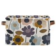 thumbnail image 1 of Yayeee Canvas Storage Basket with Handles for Shelves Fabric Bins Closet Organizer, Colorful Floral, 1 of 8
