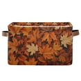 thumbnail image 1 of Yayeee Canvas Storage Basket with Handles for Shelves Fabric Bins Closet Organizer, Fall Pattern, 1 of 8