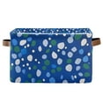 thumbnail image 1 of Yayeee Canvas Storage Basket with Handles for Shelves Fabric Bins Closet Organizer, Green Dots, 1 of 8