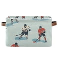 thumbnail image 1 of Yayeee Canvas Storage Basket with Handles for Shelves Fabric Bins Closet Organizer, Ice Play, 1 of 8