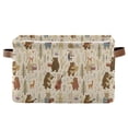 thumbnail image 1 of Yayeee Canvas Storage Basket with Handles for Shelves Fabric Bins Closet Organizer, Musical Animals Pattern, 1 of 8
