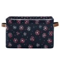 thumbnail image 1 of Yayeee Canvas Storage Basket with Handles for Shelves Fabric Bins Closet Organizer, Red Fireworks Pattern, 1 of 8