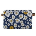 thumbnail image 1 of Yayeee Canvas Storage Basket with Handles for Shelves Fabric Bins Closet Organizer, Retro Daisy Pattern, 1 of 8
