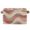thumbnail image 1 of Yayeee Canvas Storage Basket with Handles for Shelves Fabric Bins Closet Organizer, Soft Pink Pattern, 1 of 8