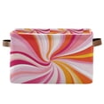thumbnail image 1 of Yayeee Canvas Storage Basket with Handles for Shelves Fabric Bins Closet Organizer, Swirling Lines, 1 of 8