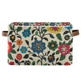 thumbnail image 1 of Yayeee Canvas Storage Basket with Handles for Shelves Fabric Bins Closet Organizer, Vibrant Floral, 1 of 8