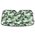 thumbnail image 1 of Yayeee Car Windshield Sun Shade Universal Fit Front Visor Protector, Army Green Camouflage Pattern, 1 of 8