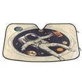 thumbnail image 1 of Yayeee Car Windshield Sun Shade Universal Fit Front Visor Protector, Astronaut Floating, 1 of 8