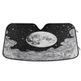 thumbnail image 1 of Yayeee Car Windshield Sun Shade Universal Fit Front Visor Protector, Black Moon, 1 of 8