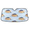 thumbnail image 1 of Yayeee Car Windshield Sun Shade Universal Fit Front Visor Protector, Blueberry Pancake Pattern, 1 of 8