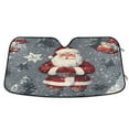 thumbnail image 1 of Yayeee Car Windshield Sun Shade Universal Fit Front Visor Protector, Christmas Santa, 1 of 8