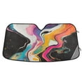 thumbnail image 1 of Yayeee Car Windshield Sun Shade Universal Fit Front Visor Protector, Colorful Black, 1 of 8