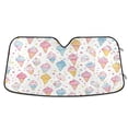 thumbnail image 1 of Yayeee Car Windshield Sun Shade Universal Fit Front Visor Protector, Colorful Ice Cream Pattern, 1 of 8