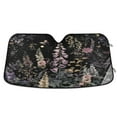 thumbnail image 1 of Yayeee Car Windshield Sun Shade Universal Fit Front Visor Protector, Dark Flowers Pattern, 1 of 8