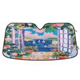 thumbnail image 1 of Yayeee Car Windshield Sun Shade Universal Fit Front Visor Protector, Floral Window, 1 of 8