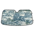 thumbnail image 1 of Yayeee Car Windshield Sun Shade Universal Fit Front Visor Protector, Green Flourishing Garden, 1 of 8
