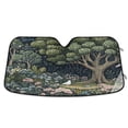 thumbnail image 1 of Yayeee Car Windshield Sun Shade Universal Fit Front Visor Protector, Green Forest Scene, 1 of 8