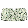 thumbnail image 1 of Yayeee Car Windshield Sun Shade Universal Fit Front Visor Protector, Green Triangles Pattern, 1 of 8