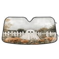 thumbnail image 1 of Yayeee Car Windshield Sun Shade Universal Fit Front Visor Protector, Halloween Pumpkin Field, 1 of 8