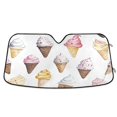 thumbnail image 1 of Yayeee Car Windshield Sun Shade Universal Fit Front Visor Protector, Ice Cream Pattern, 1 of 8
