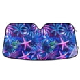 thumbnail image 1 of Yayeee Car Windshield Sun Shade Universal Fit Front Visor Protector, Neon Pink Starfish, 1 of 8