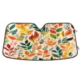 thumbnail image 1 of Yayeee Car Windshield Sun Shade Universal Fit Front Visor Protector, Orange Leaves, 1 of 8