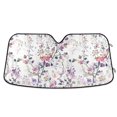 thumbnail image 1 of Yayeee Car Windshield Sun Shade Universal Fit Front Visor Protector, Purple Wildflowers, 1 of 8