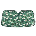 thumbnail image 1 of Yayeee Car Windshield Sun Shade Universal Fit Front Visor Protector, Small White Flowers, 1 of 8