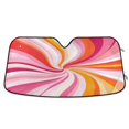 thumbnail image 1 of Yayeee Car Windshield Sun Shade Universal Fit Front Visor Protector, Swirling Lines, 1 of 8